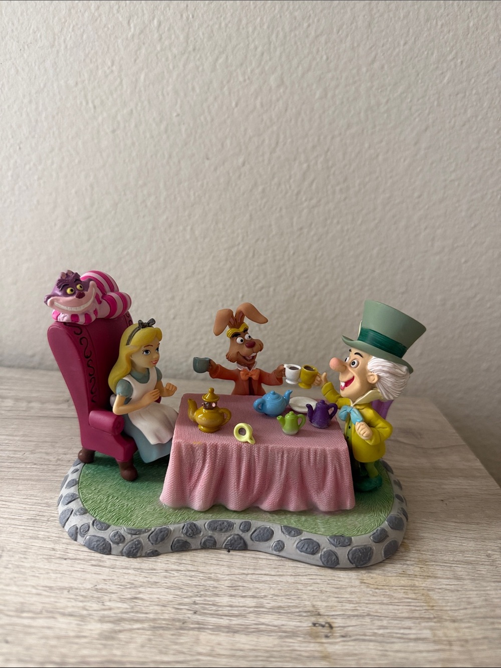 Alice Tea Party Figurine Set - Pink Tabletop Toy
